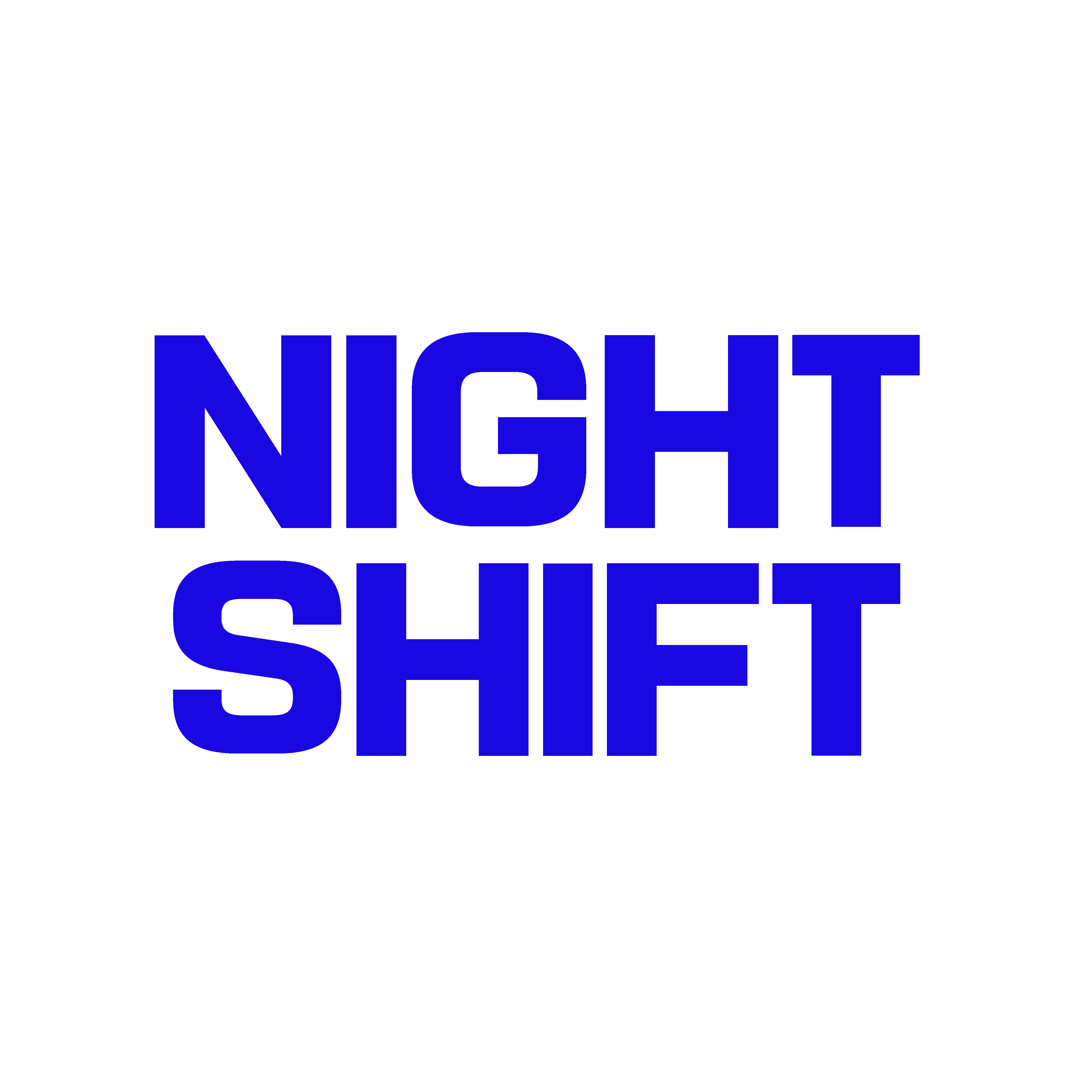 Night Shift white square logo